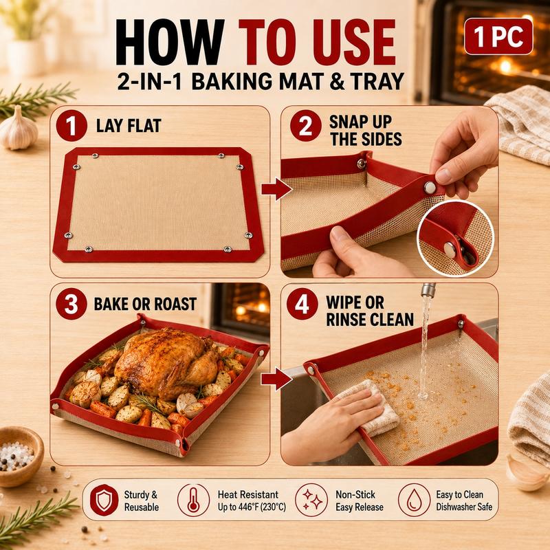 SIMPLYCOOK© Reusable Baking Silicone Mat